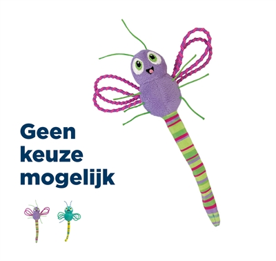 KONG Kattenspeeltje Flingaroo Libelle 16,5×14 cm – Assorti