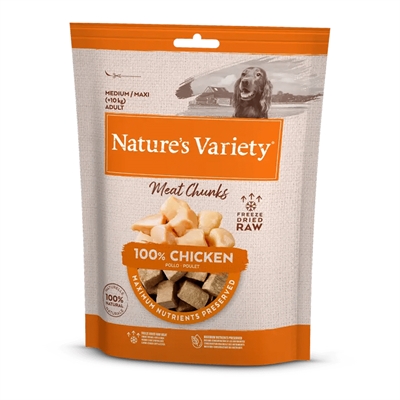 Natures Variety hondenvoer Freeze Dried Chunks Kip 50 gr - gevriesdroogd