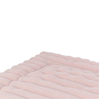 TRIXIE Ligmat Lonni Ribfluweel - Zacht pluche, ultiem ligcomfort - Roze - 50x35 cm