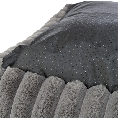 TRIXIE Hondenmand Lonni Ribfluweel Grijs 80×60 cm – Hoekig