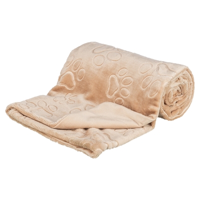 TRIXIE Hondendeken Barry Softpluche tweelaags - Beige - 100x75 cm