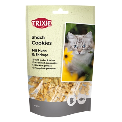 TRIXIE Katzensnacks Cookies mit Huhn und Garnelen 50 gr - Kleine Größe