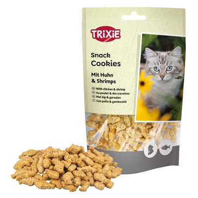 TRIXIE Katzensnacks Cookies mit Huhn und Garnelen 50 gr - Kleine Größe