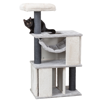 TRIXIE Krabpaal Harvey 43×43 cm – Wit/Zwart voor Kittens