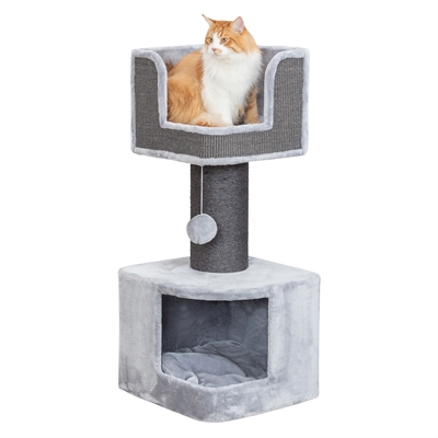 TRIXIE Krabpaal Ava II XXL Grijs 112×112 cm – Voor actieve katten