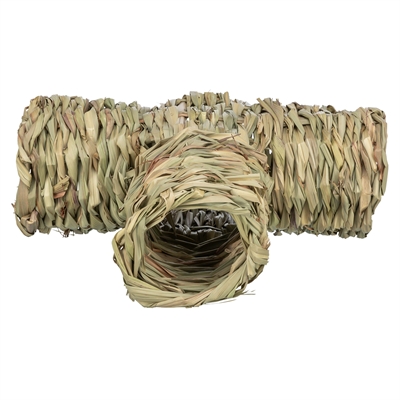 TRIXIE Tunnel Hamster Gras 25×9×18 cm – Speelse Vertakkingen