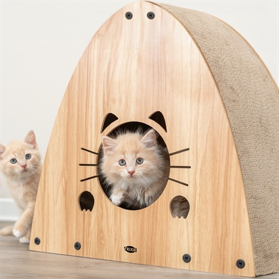 TRIXIE Krabhuis MDF Lichtbruin 48×28×48 cm – Krabben en Catnip