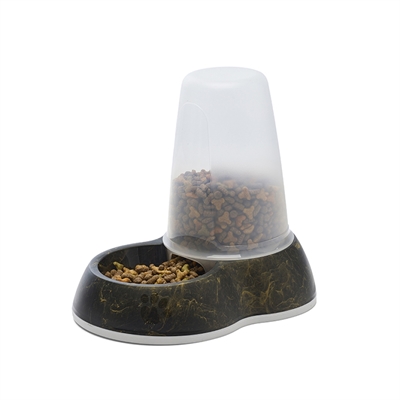 SAVIC Voerdispencer Loop Marble Zwart/Goud 26×17,5 cm – 1,5 L