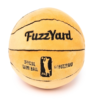 FUZZYARD Hundespielzeug Basketball Plüsch - weich mit Quietsche