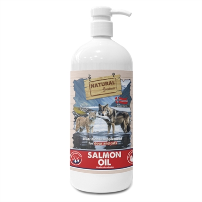 NATURAL GREATNESS Zalmolie Hond/Kat 500 ML – Omega 3 voor Gezonde Vacht