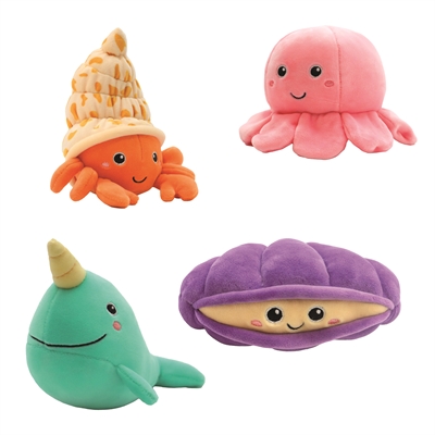 CROCI Hondenspeeltje Reef Zacht pluche - Assorti (verrassing) - 14,5-19 cm