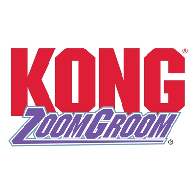 KONG Hondenborstel Zoomgroom Boysenberry Blauw 12×7,5 cm – Massage