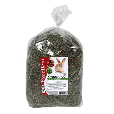 EXCELLENT Kruidenhooi Knaagdieren Weegbree en Tomaat 500 gr – 500 GR