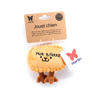 MARTIN hondenknuffel Petit Beurre 18×10×4 cm – pluche koekje