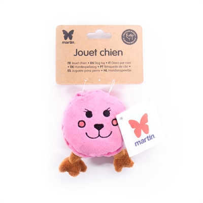 MARTIN hondenknuffel Martin Macaron Pluche 17×8 cm – gerecycled pluche