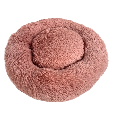 SAZZZ Hondenmand Fluffy zacht & ondersteunend - Oudroze - 65x65x15 cm