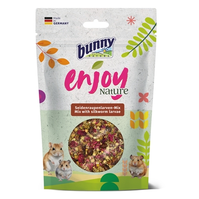 BUNNY NATURE Knaagdier Snack EnjoyNature Mix 40 gr – Met Zijderups Larven