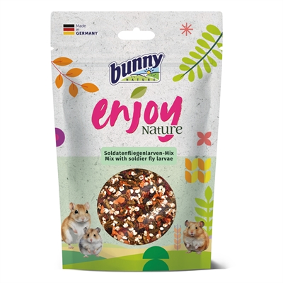 BUNNY NATURE Snackmix met Soldaatvlieglarven 40 gr – Natuurlijk & Gezond
