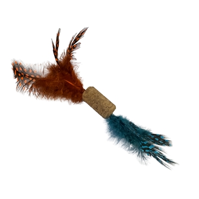 FOFOS Kattenspeeltje OPB Cork A Dot – kurk met veren