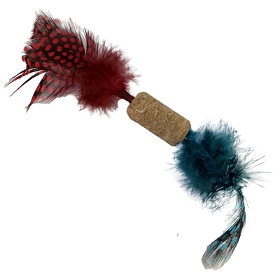 FOFOS Kattenspeeltje OPB Cork A Dot – kurk met veren