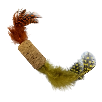 FOFOS Kattenspeeltje OPB Cork A Dot – kurk met veren