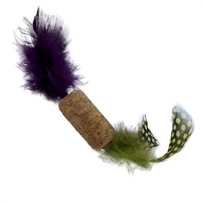 FOFOS Kattenspeeltje OPB Cork A Dot – kurk met veren