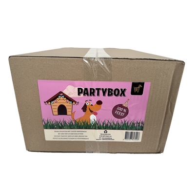 FREDS honden traktatiebox Partybox 2,4 kg – feestelijke snacks