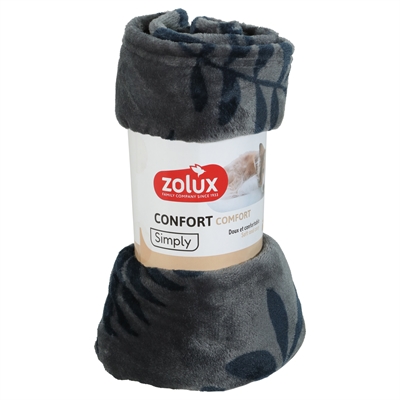 ZOLUX Hondendeken Cocoon Grijs 100×75 cm – Fleece Patroon