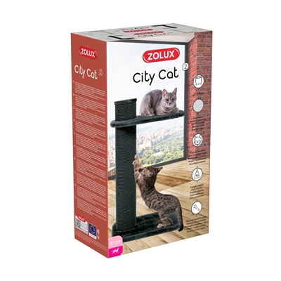ZOLUX Krabpaal City Cat 2 Grijs 59×45 cm – 97 cm Hoog