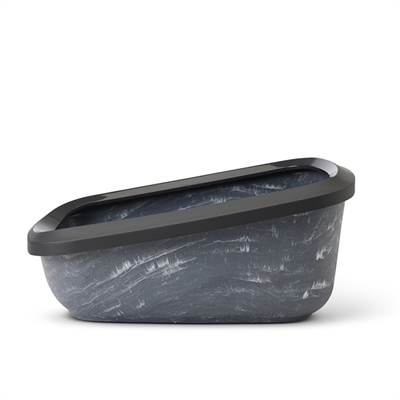 SAVIC Kattenbak Aseo Jumbo Marble Grijs/Zwart 67,5×48,5 cm – Hygiënisch