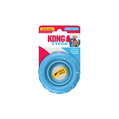KONG honden speeltje KONG PUPPY TYRES S 9×3 cm – Assorti kleuren