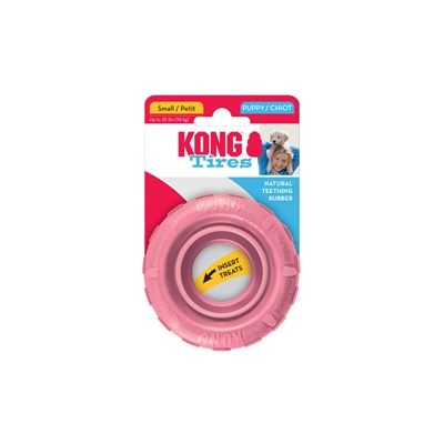 KONG honden speeltje KONG PUPPY TYRES S 9×3 cm – Assorti kleuren