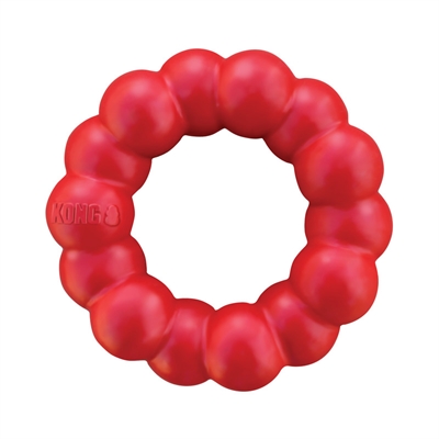KONG kauwring KONG RING ROOD 12,5×9×4 cm – rood