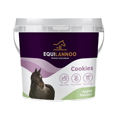 EQUILANNOO Cookies Apfelgeschmack 1,5 kg - Pferdekekse mit Apfelgeschmack