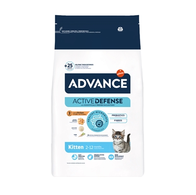 ADVANCE Kattenvoer Kitten Kip/Rijst 1,2 kg + 300 g GRATIS – 1,5 kg