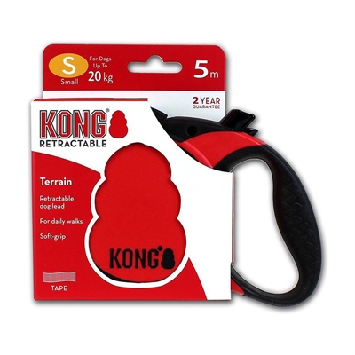 KONG Rollijn Terrain Rood 5 m × 5 cm – Geschikt tot 20 kg