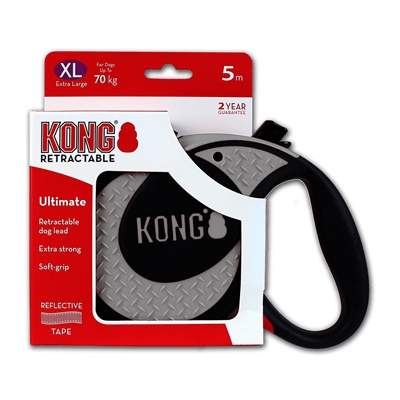KONG Rollijn Ultimate Grijs 5 m × 5 cm – Tot 70 kg