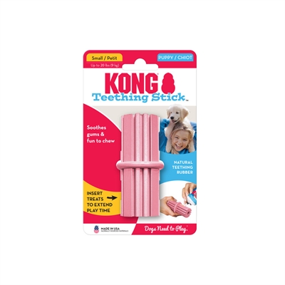 KONG Puppy Kauwstick Assorti S 8,5×4×4 cm – Zacht Rubber