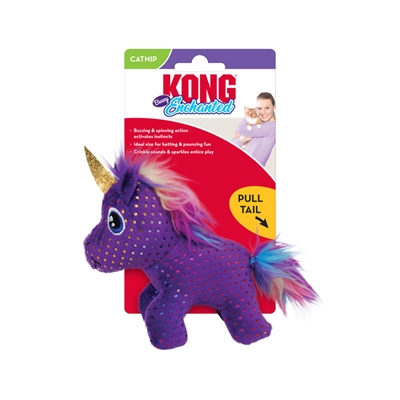 KONG Katten speeltje Enchanted Buzzy Unicorn 12×10×5,5 cm – Magisch