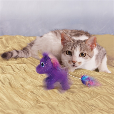 KONG Katten speeltje Enchanted Buzzy Unicorn 12×10×5,5 cm – Magisch