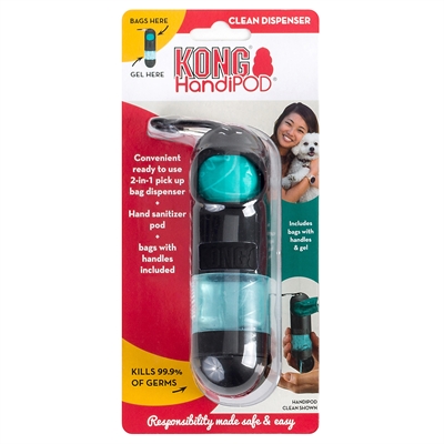 KONG HandiPOD Clean Dispenser – 2-in-1 poepzakjeshouder en desinfectie