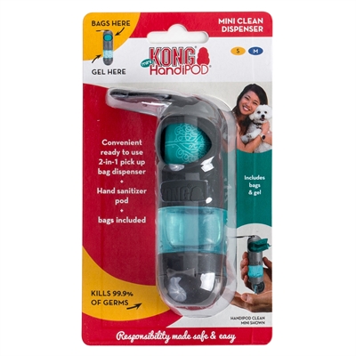 KONG HandiPOD Mini Clean Dispenser – Poepzakjeshouder en Desinfectie