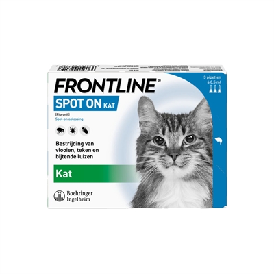 FRONTLINE Kat Spot On 3 PIP 2-10 KG – Vlooien en tekenbestrijding