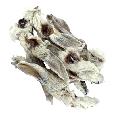 Petsnack Konijnenoren met Vacht 200 gr – Natuurlijk Hondenvoer