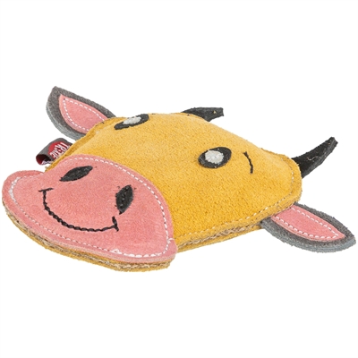 TRIXIE Hondenspeeltje Koe Leer 17×7 cm – Vrolijk Apporteren