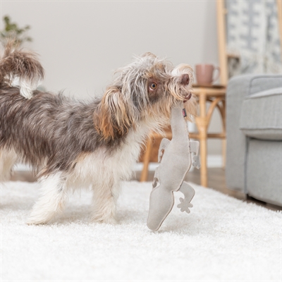 TRIXIE Hondenspeeltje Salamander Leer 37 cm – Natuurlijke uitstraling