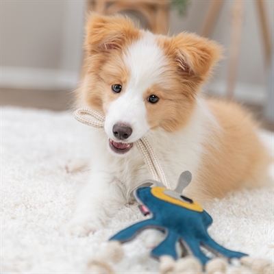 TRIXIE Honden speeltje Monster Leer met Touw 47 cm – zonder piep