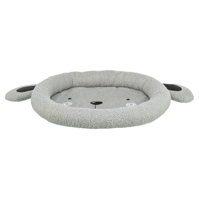 Trixie Hondenmand Junior Grijs 50×40 cm – Zachte Teddy Stoffen Mand