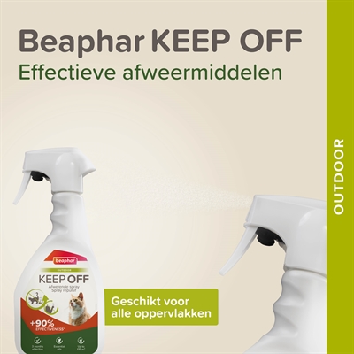 BEAPHAR Keep Off Spray Kat Outdoor 500 ml – Houdt katten weg