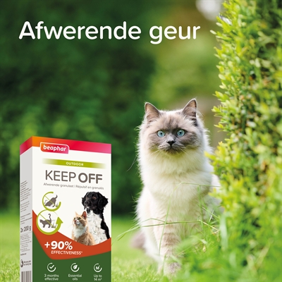 BEAPHAR Keep Off Granulaat Kat/Hond 2X200 g – Natuurlijke Essentiële Oliën